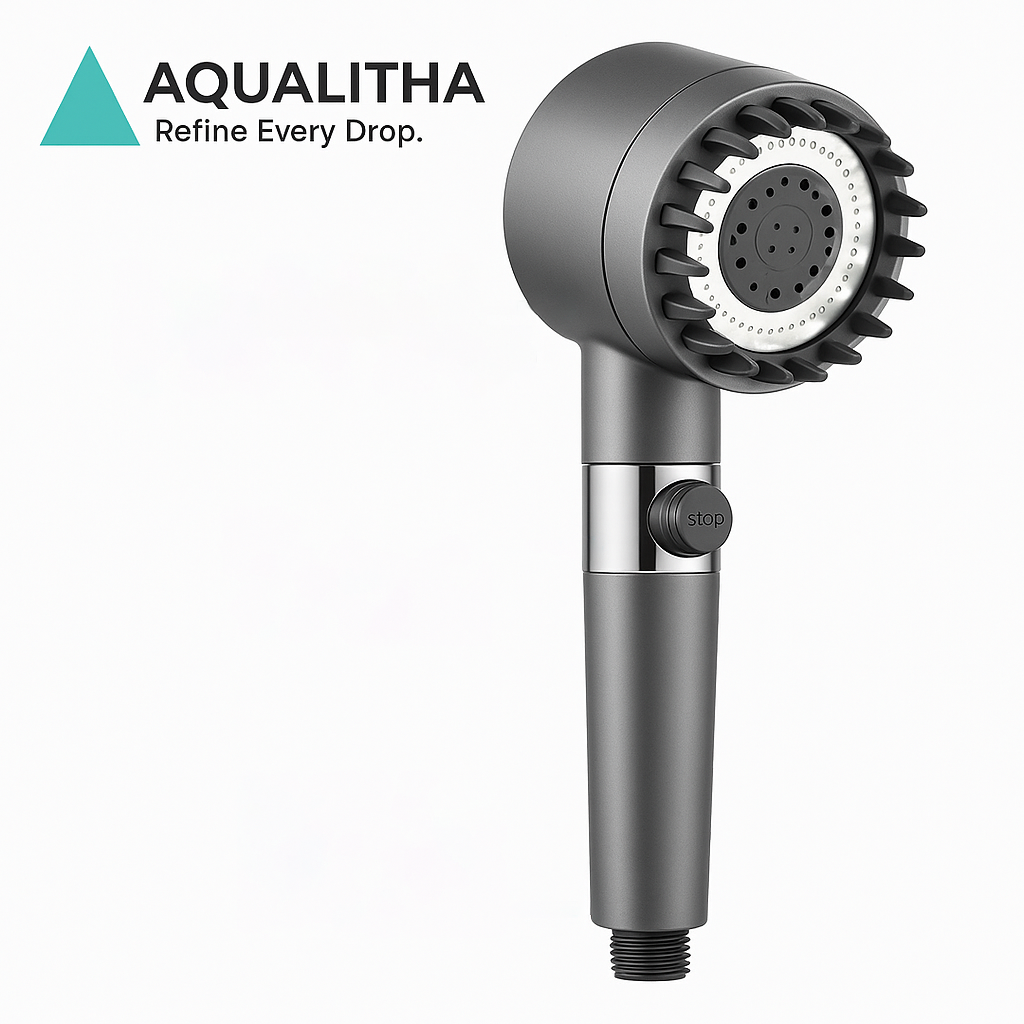 Aqualitha™ 3-Mode High-Pressure Filter Shower Head
