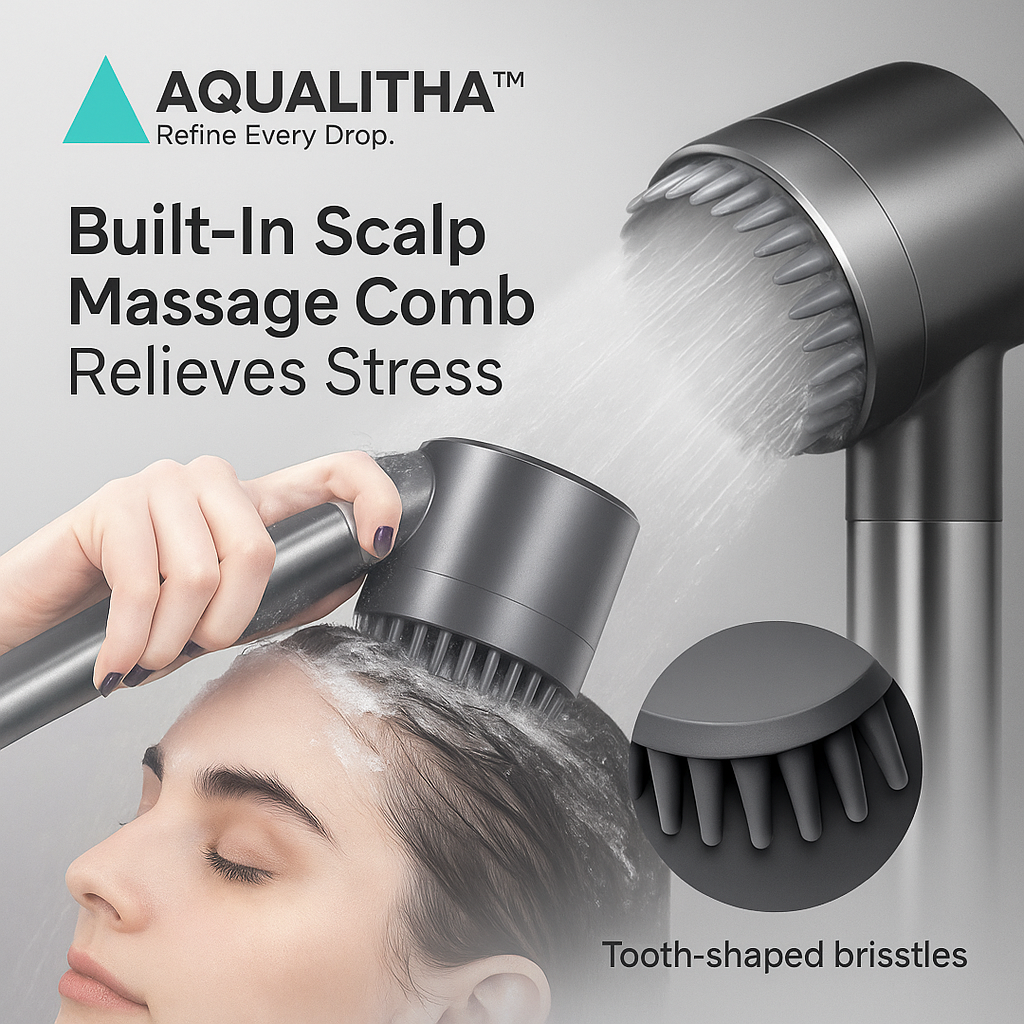 Aqualitha™ 3-Mode High-Pressure Filter Shower Head