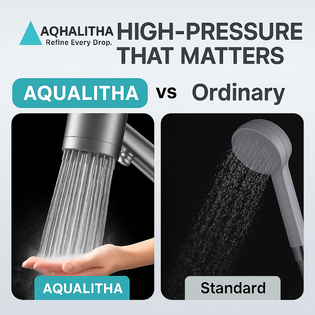 Aqualitha™ 3-Mode High-Pressure Filter Shower Head